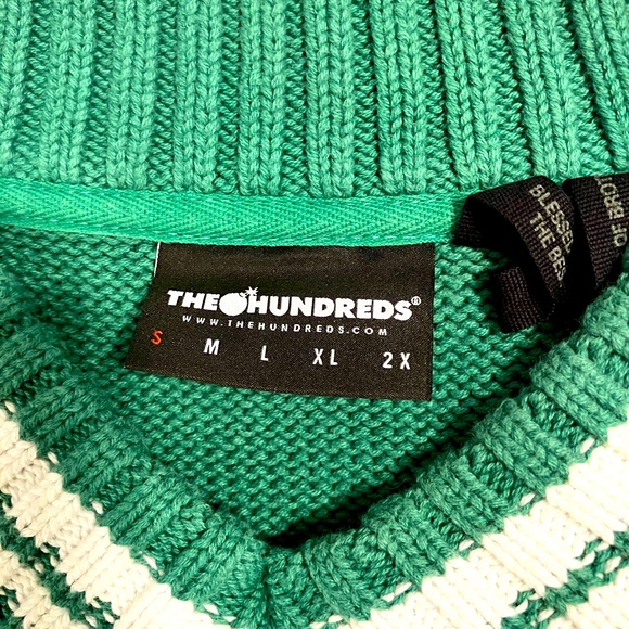 The Hundreds Centennial V-Neck Varsity Sweater Sz S - Picture 2 of 14